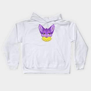 Purple Kitty Kids Hoodie